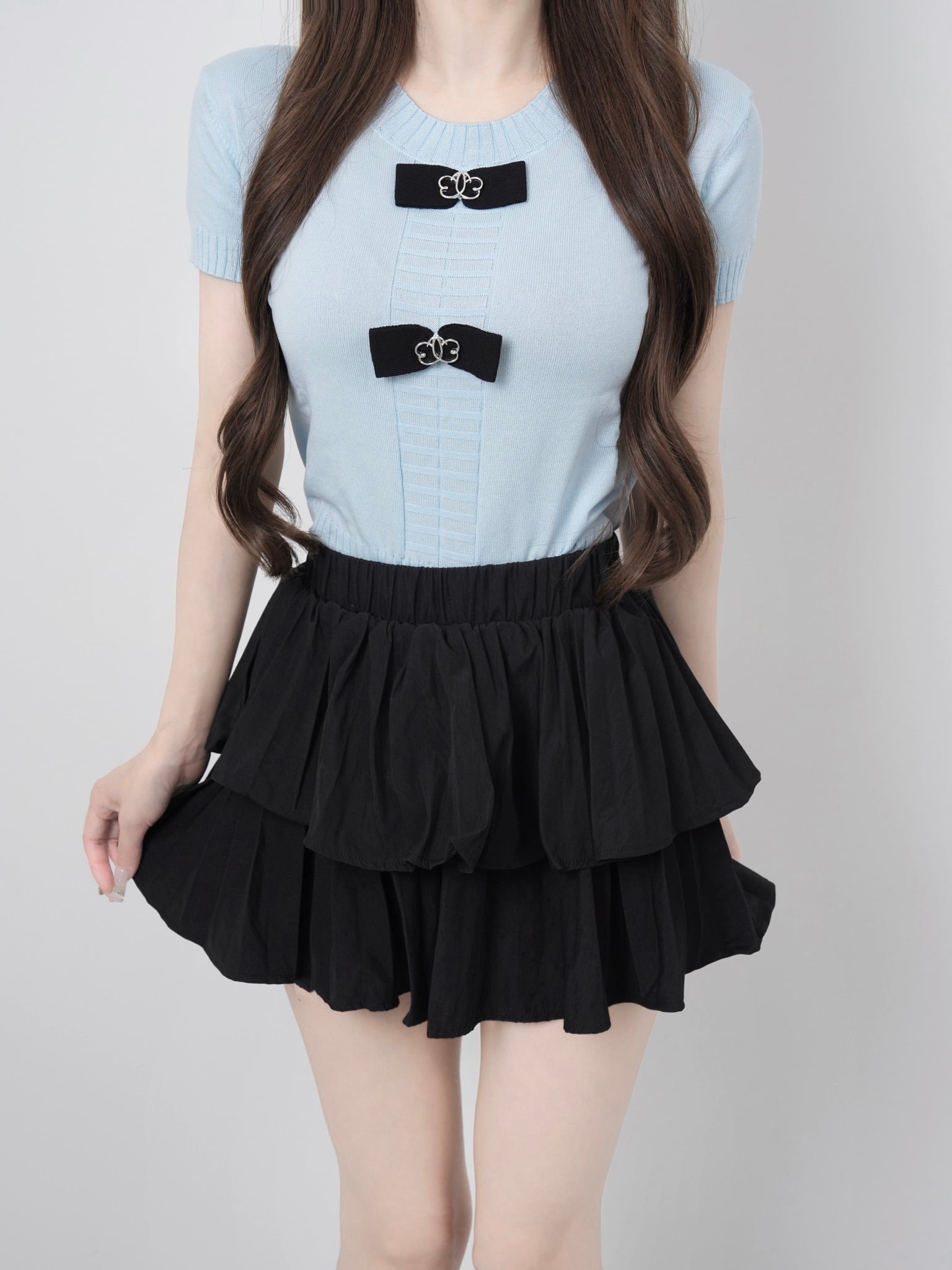 Ribbon lumi papillon summer knit