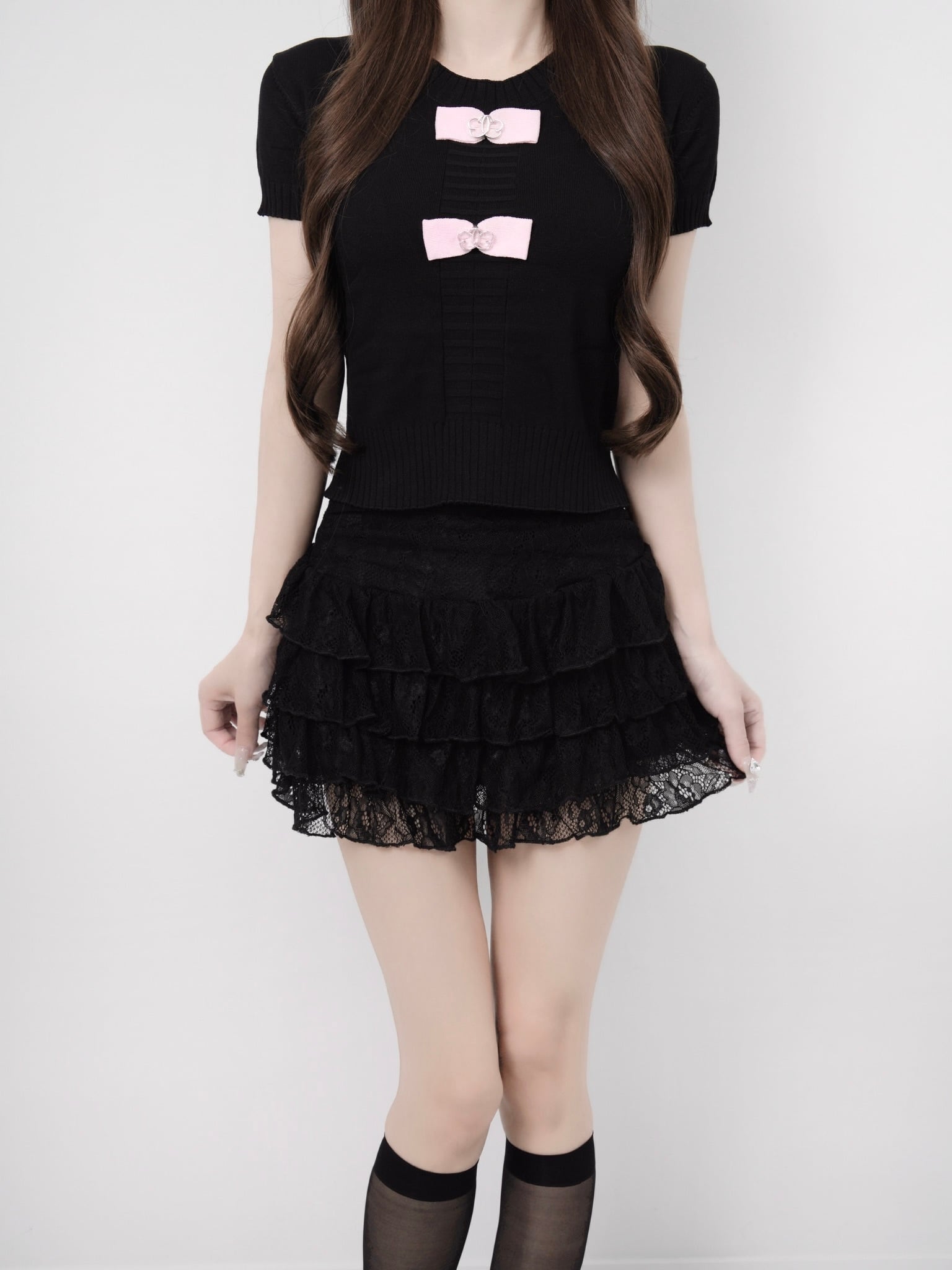 Ribbon lumi papillon summer knit