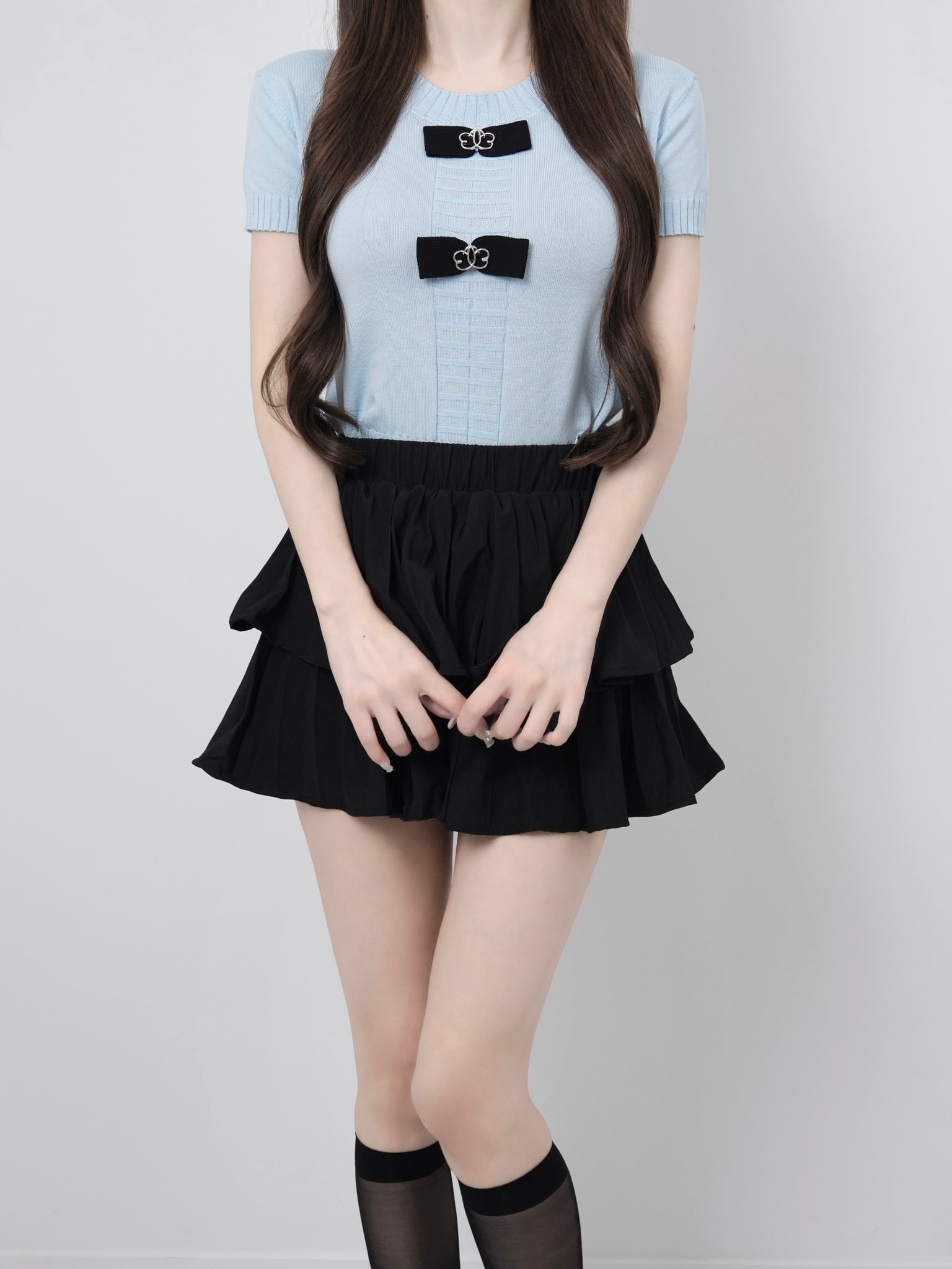 Ribbon lumi papillon summer knit