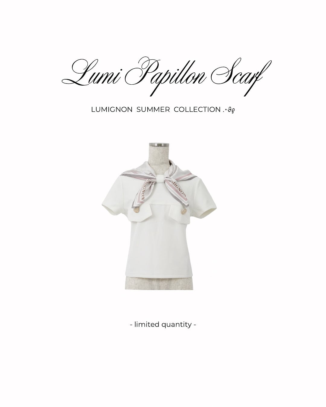 papillon noble scarf tops
