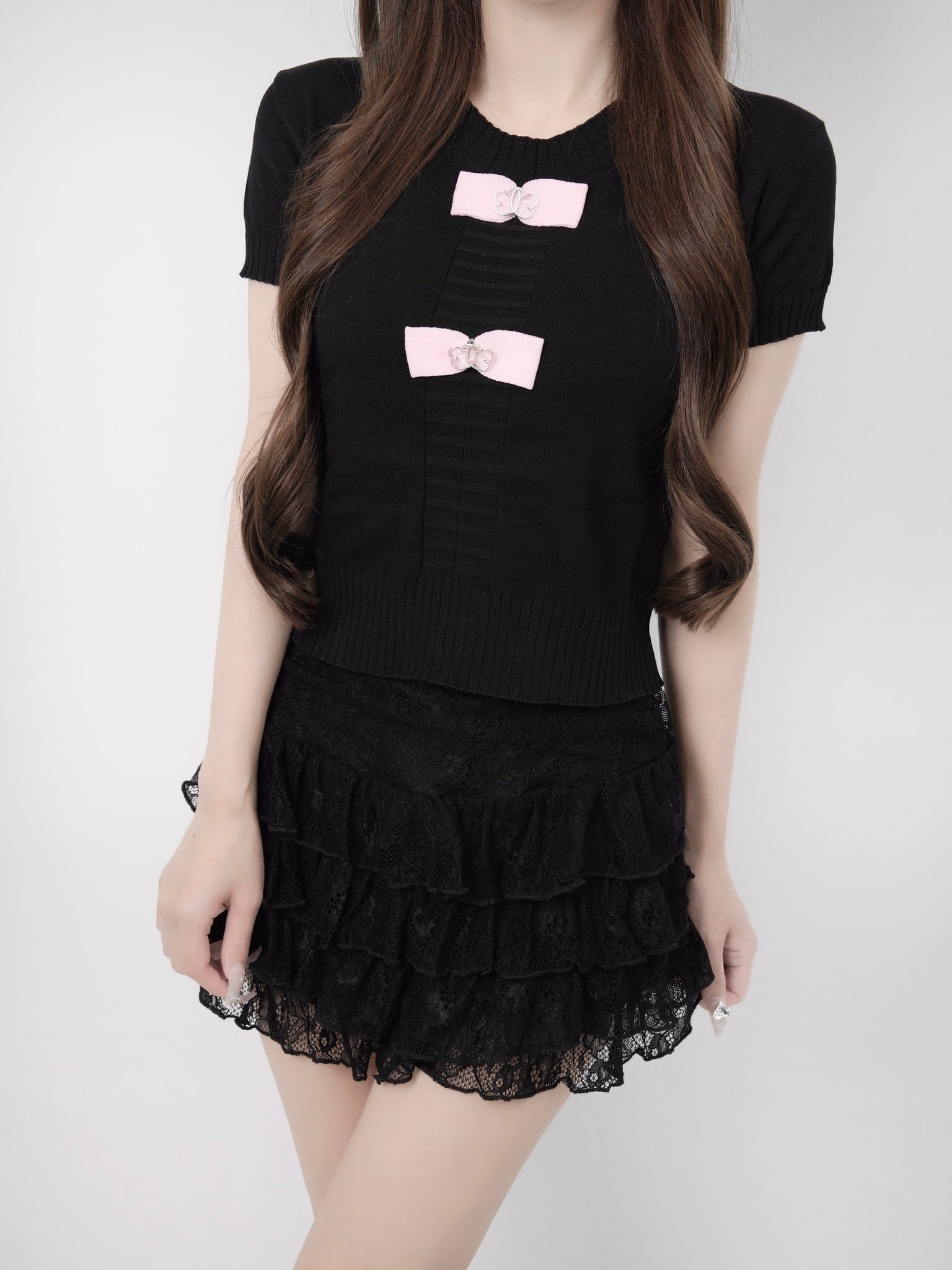 Ribbon lumi papillon summer knit