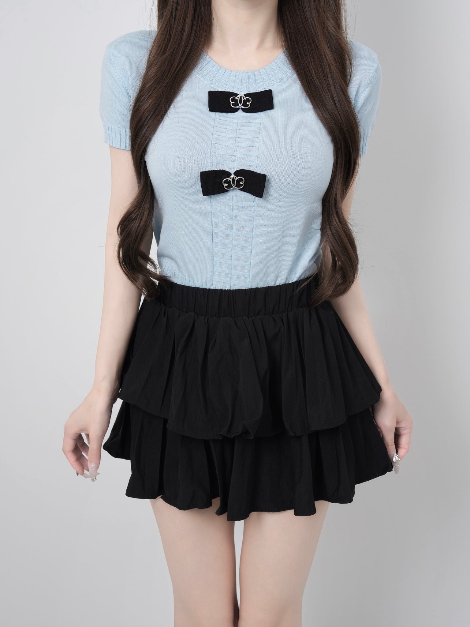Ribbon lumi papillon summer knit