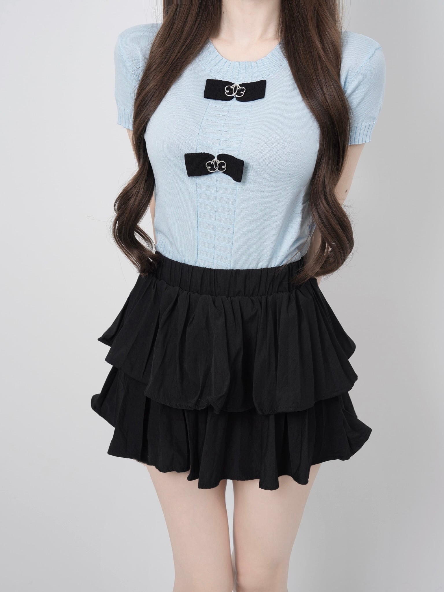 Ribbon lumi papillon summer knit