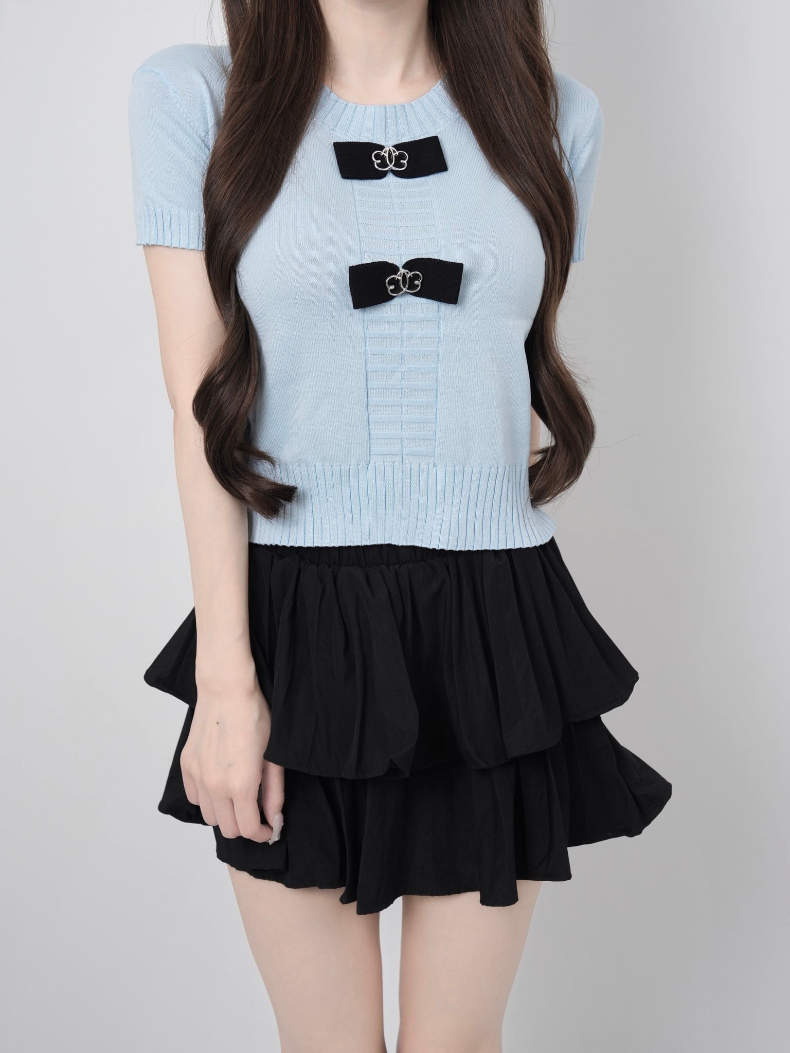 Ribbon lumi papillon summer knit
