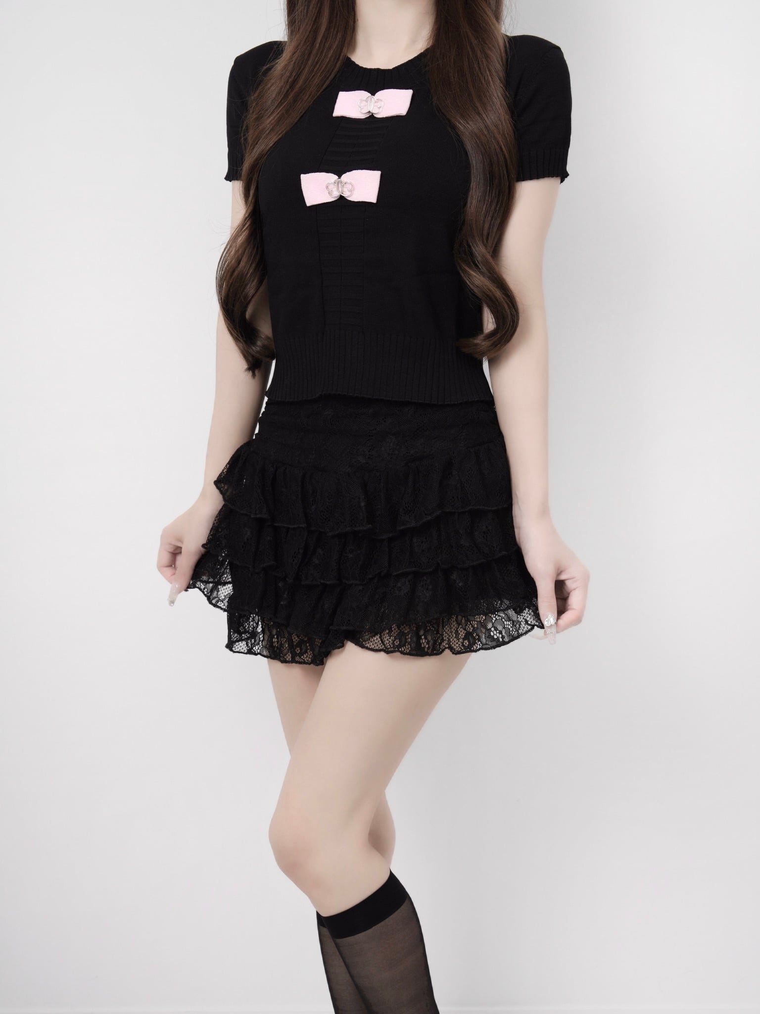 Ribbon lumi papillon summer knit