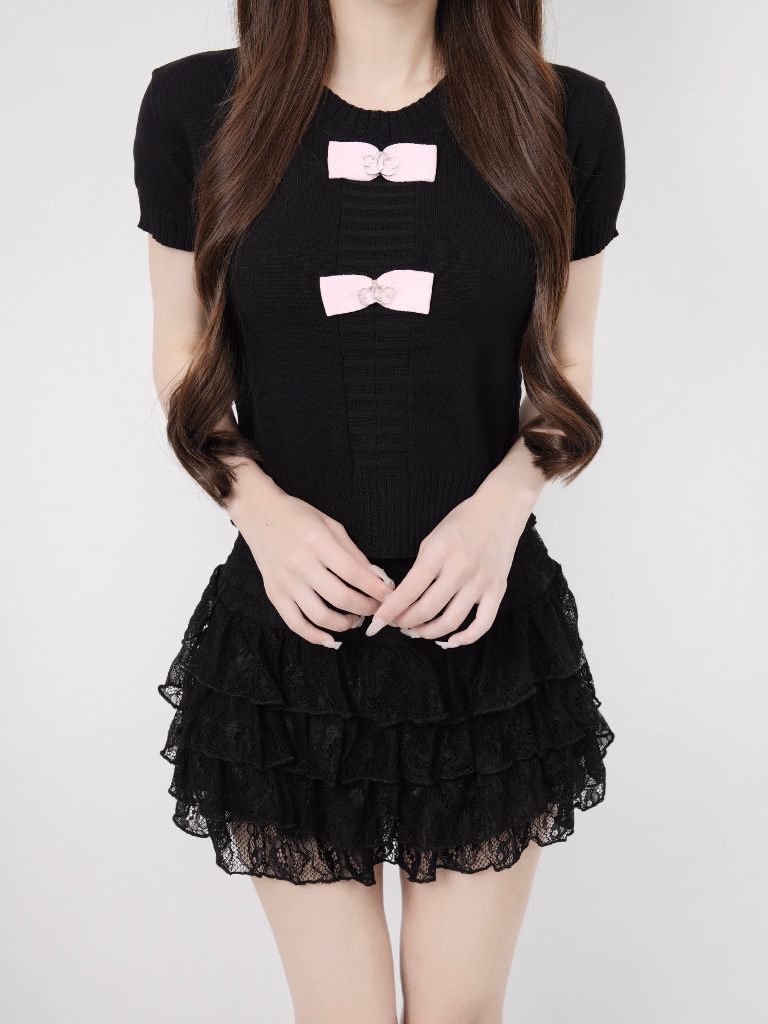 Ribbon lumi papillon summer knit