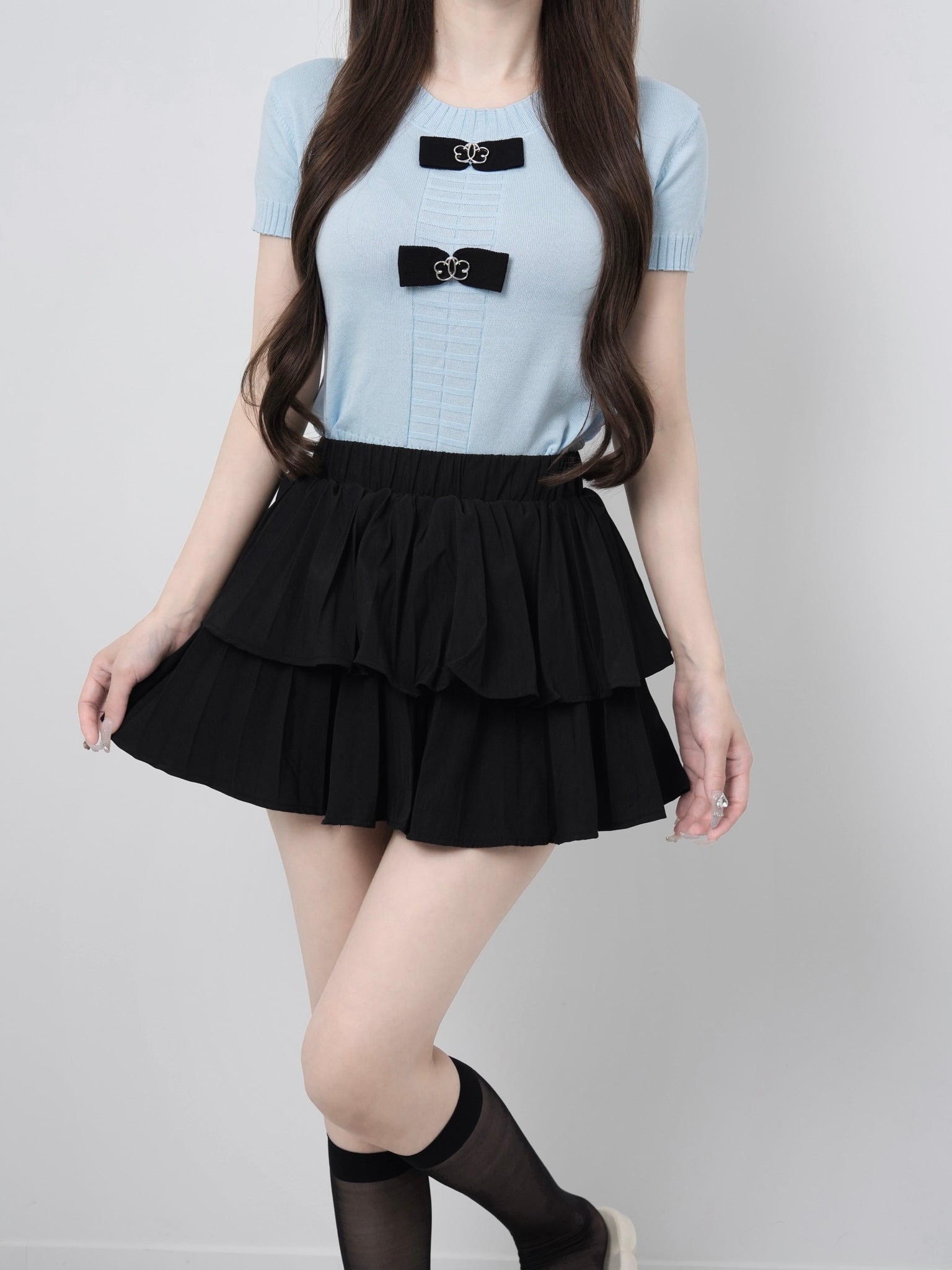 Ribbon lumi papillon summer knit
