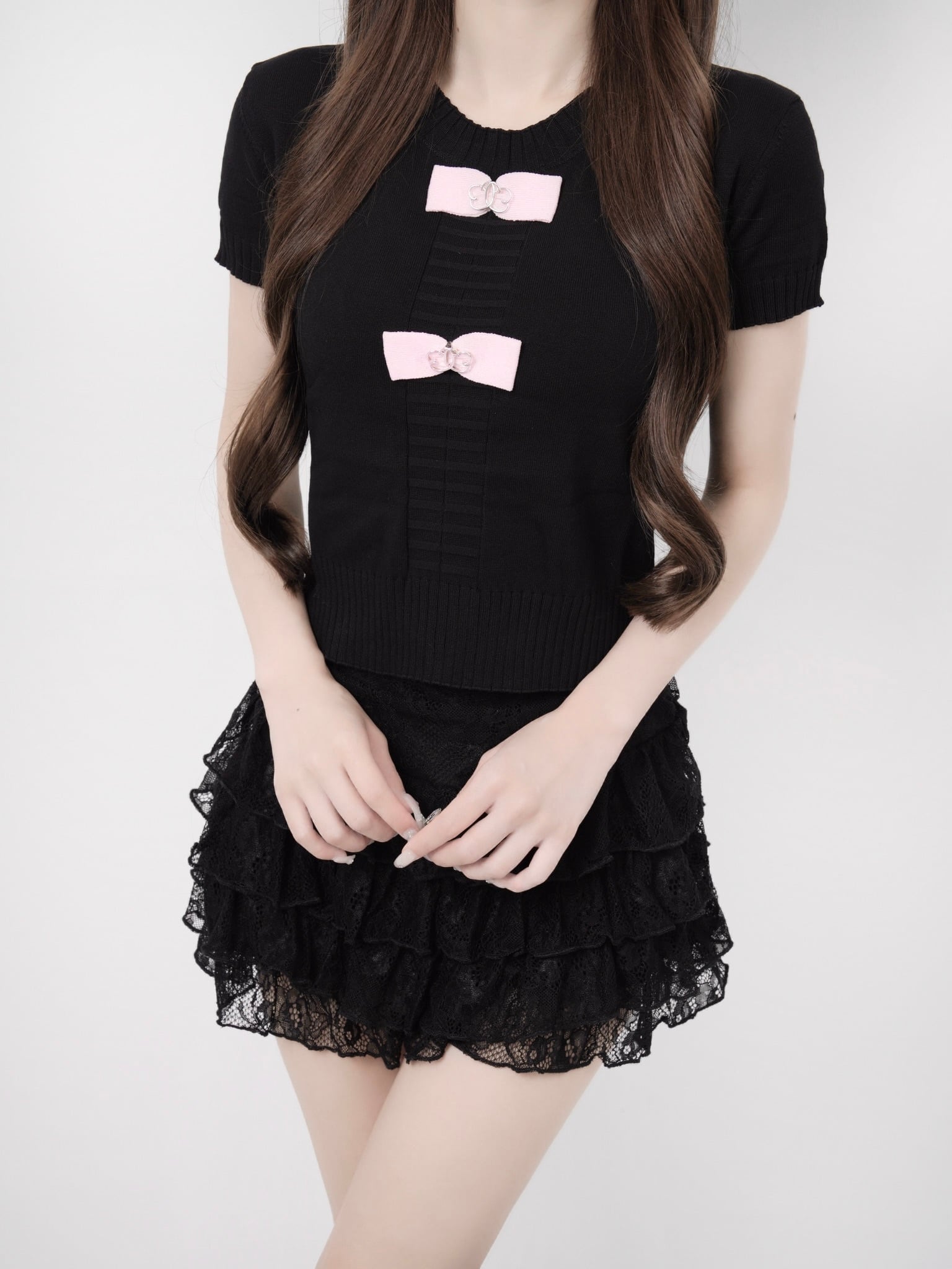 Ribbon lumi papillon summer knit