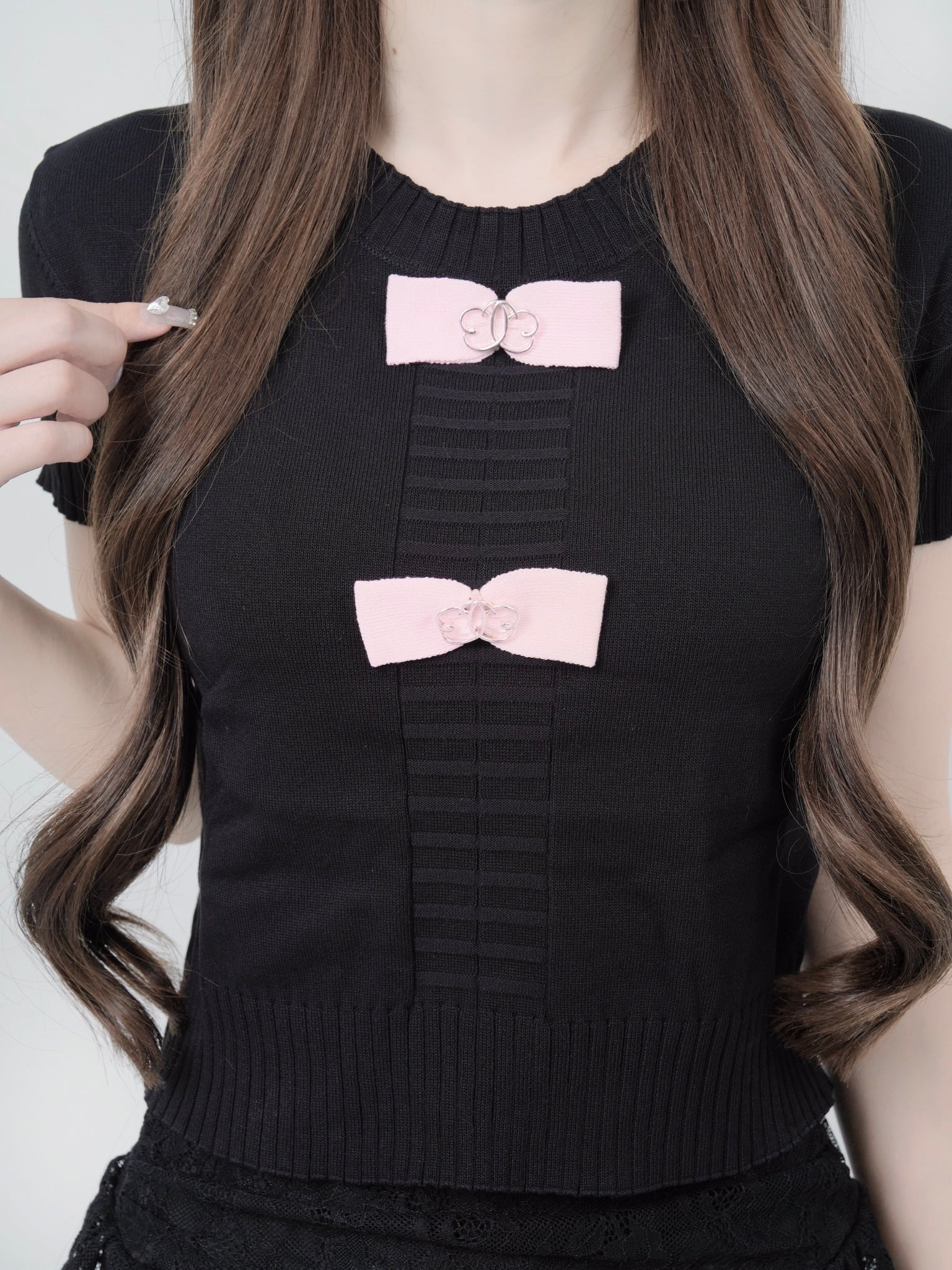 Ribbon lumi papillon summer knit