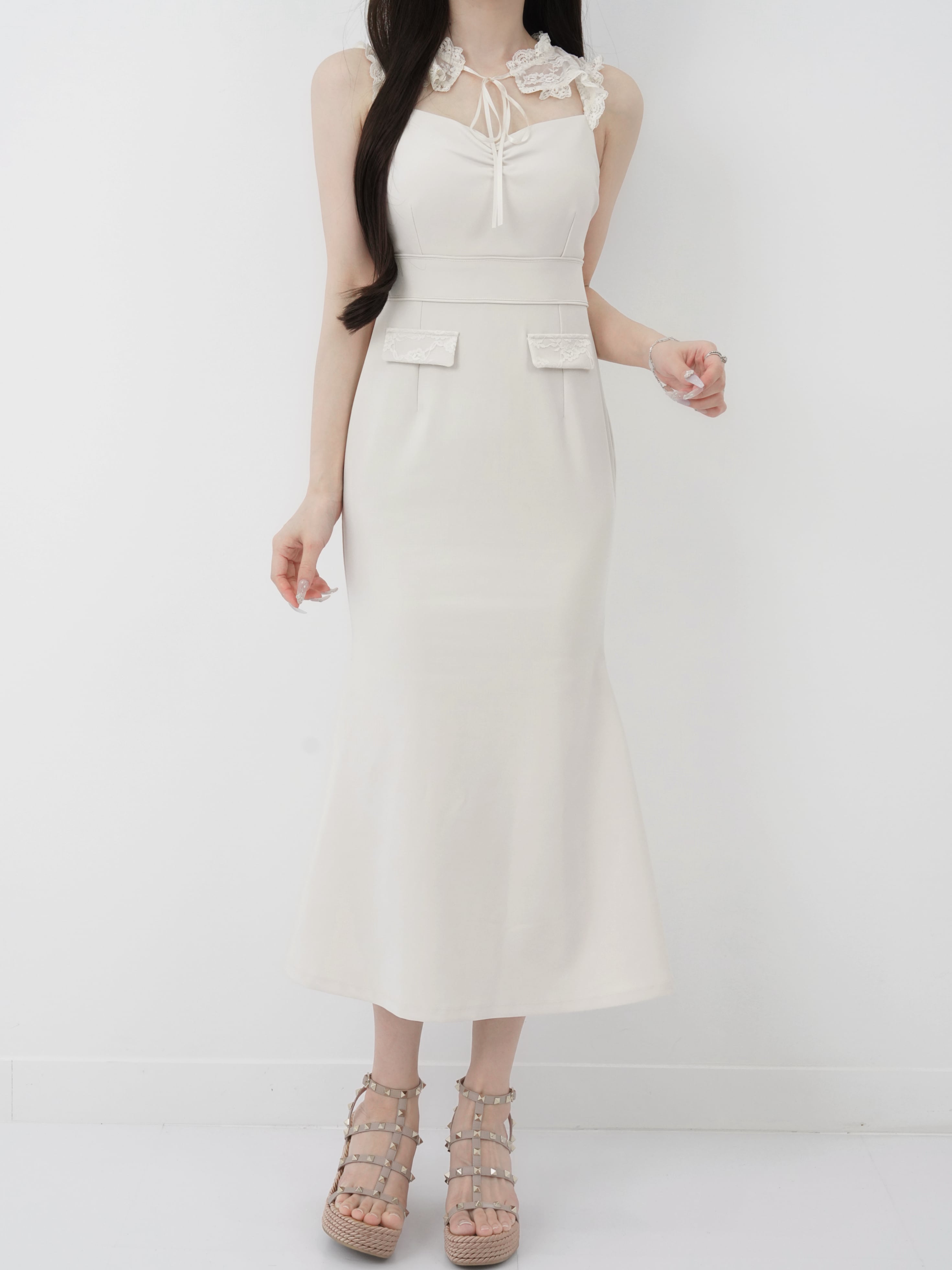 Classical lace lady dress