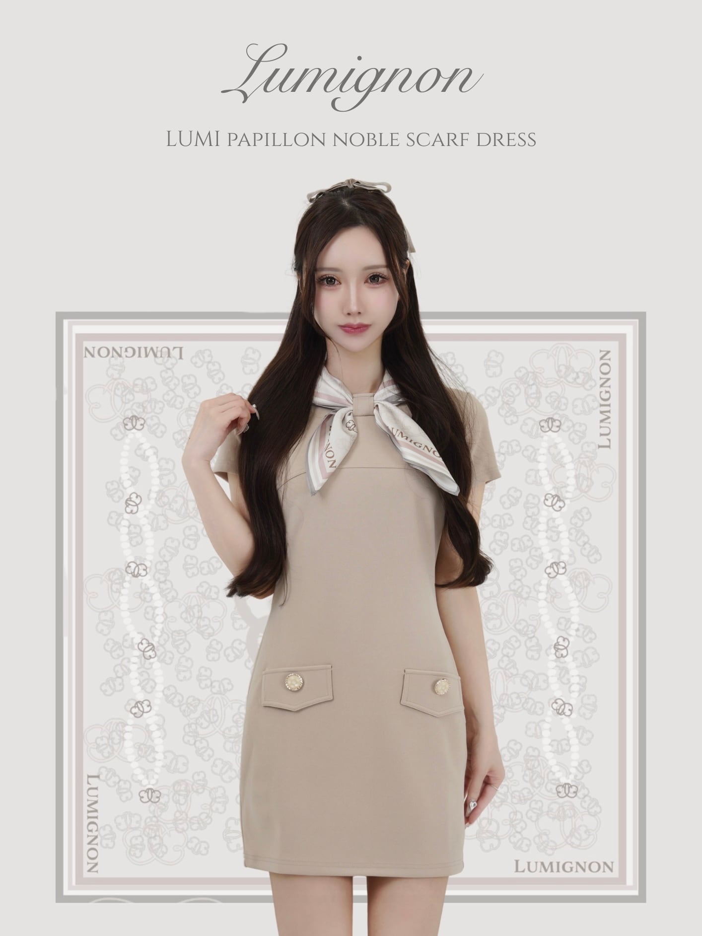 LUMI papillon noble scarf dress