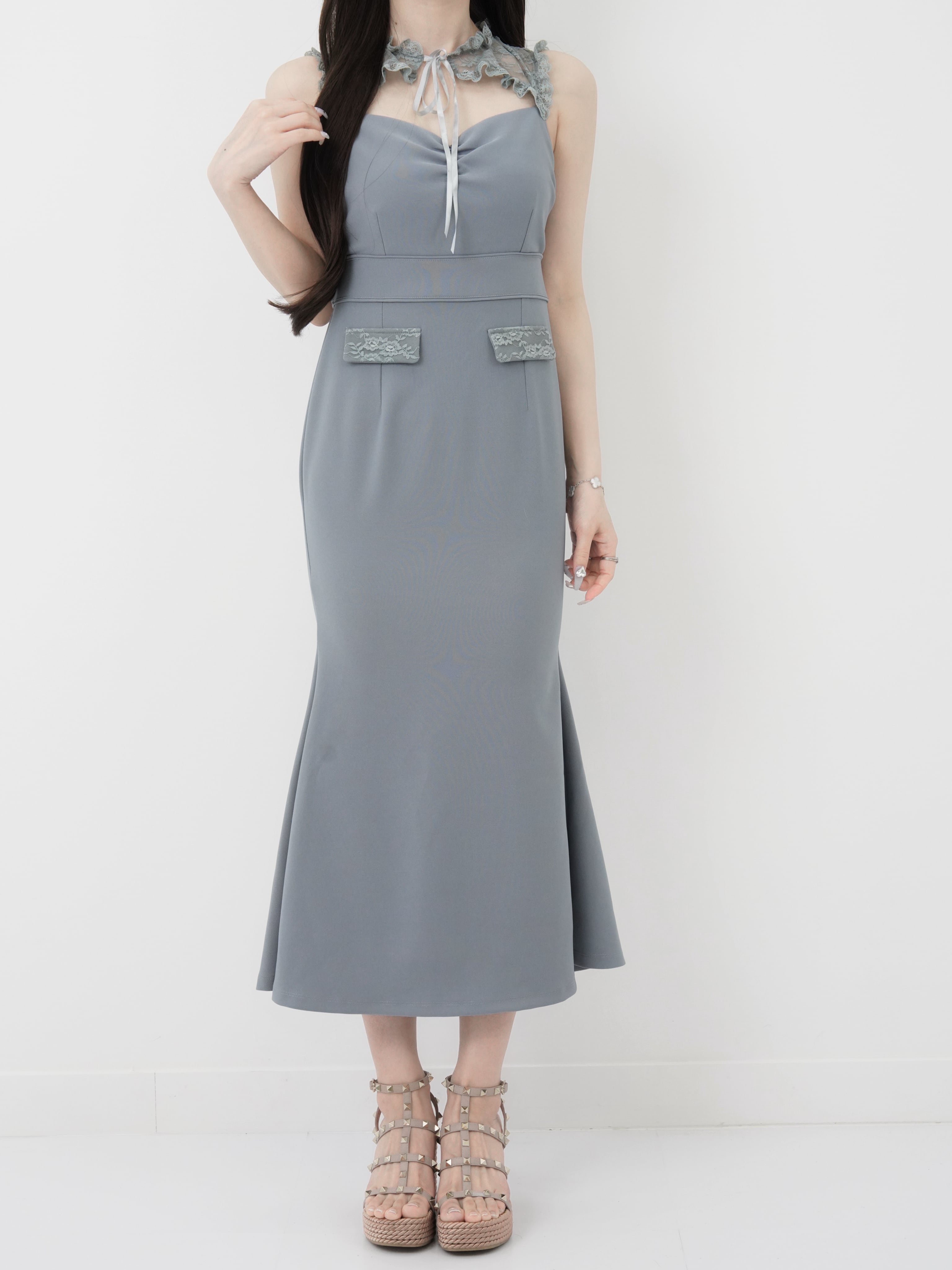 Classical lace lady dress