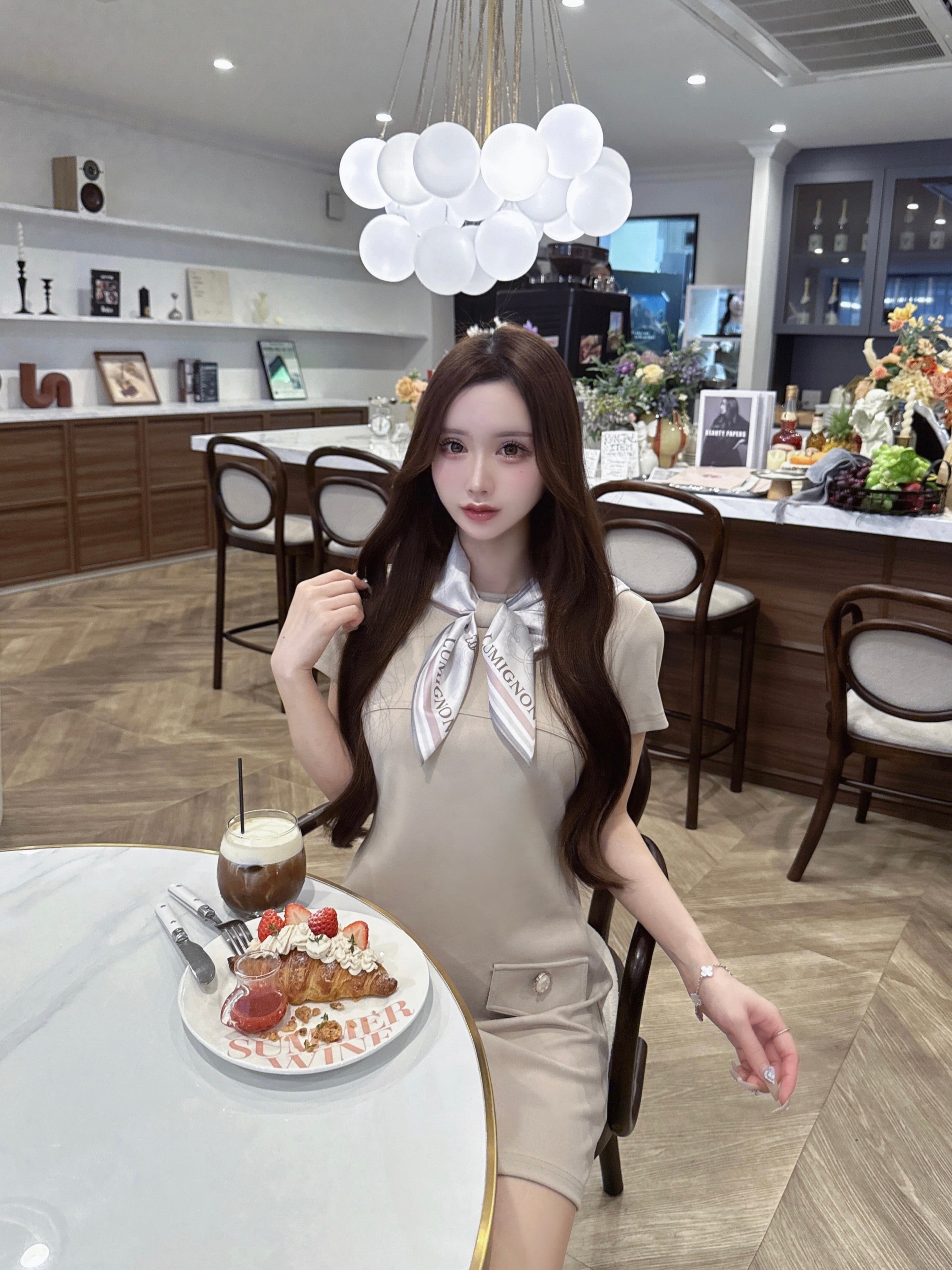 LUMI papillon noble scarf dress