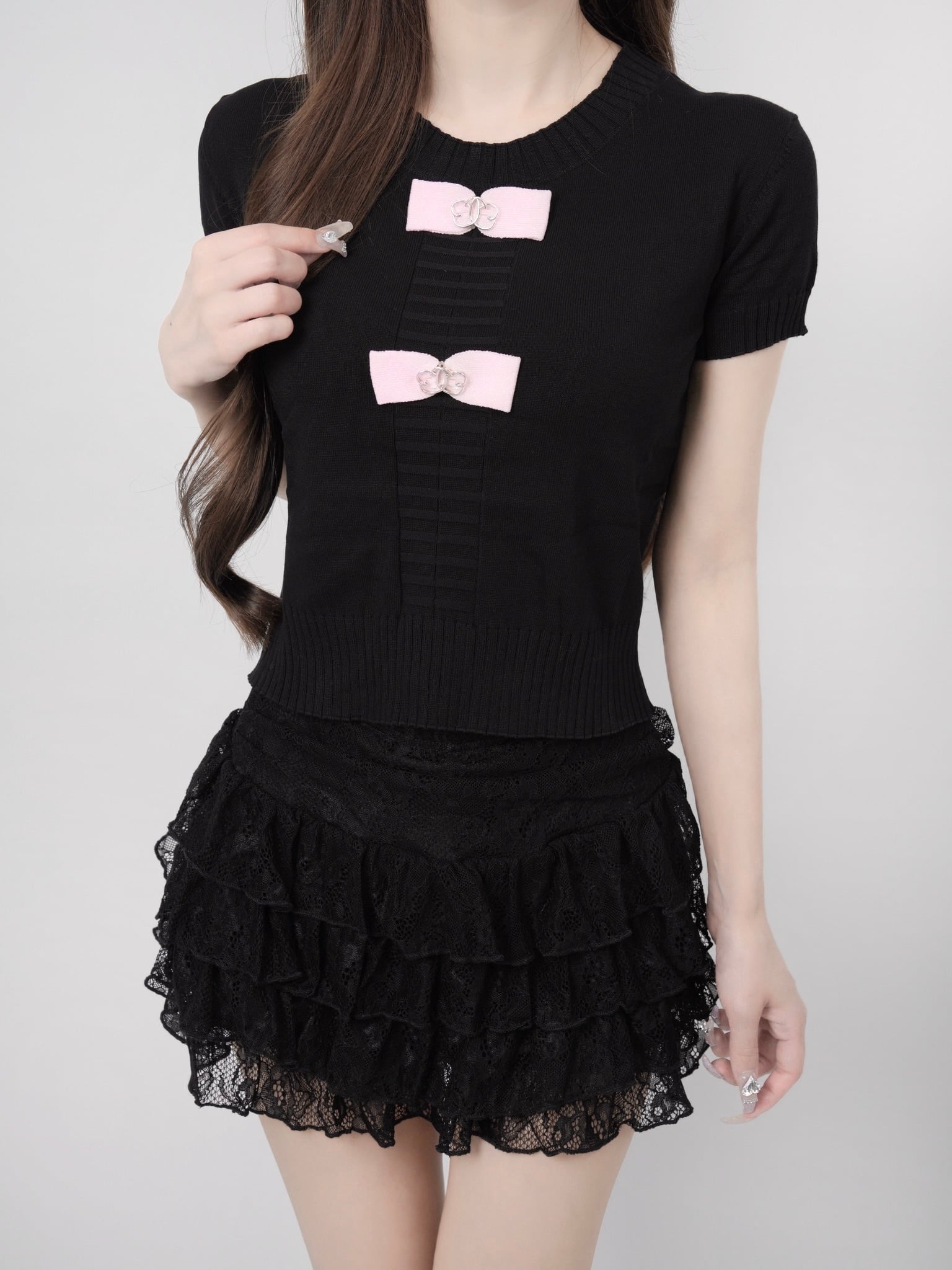 Ribbon lumi papillon summer knit