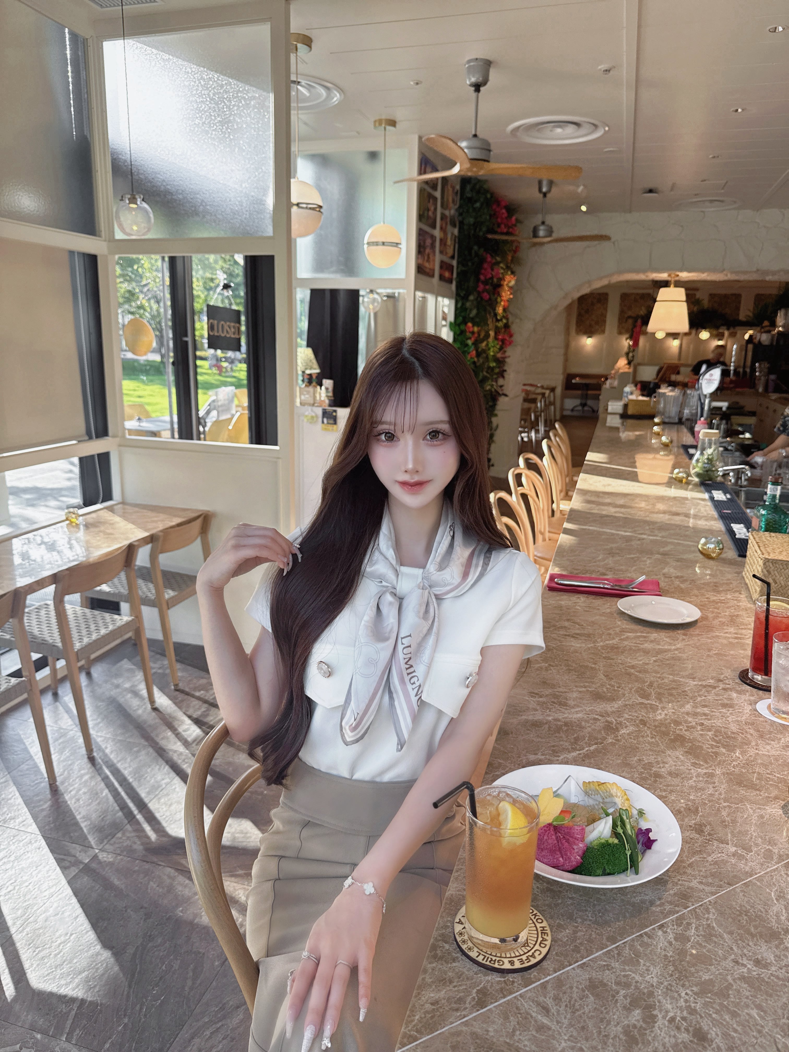 papillon noble scarf tops