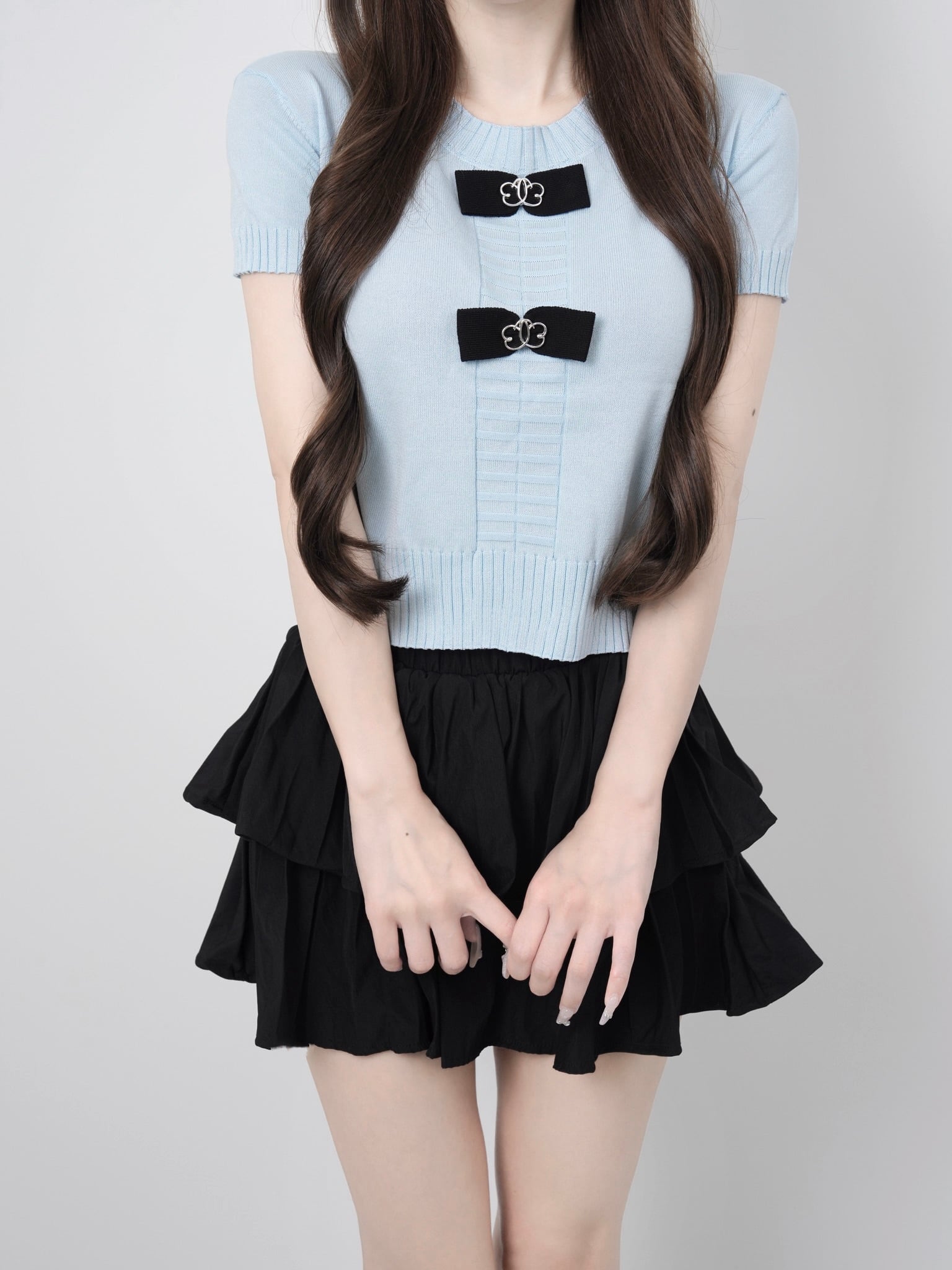 Ribbon lumi papillon summer knit