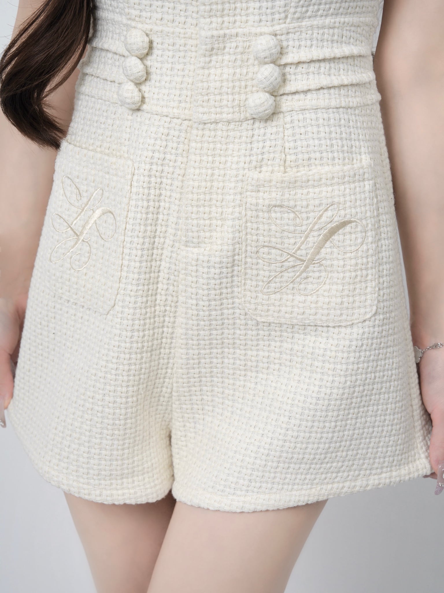 Waffle tweed combinaison